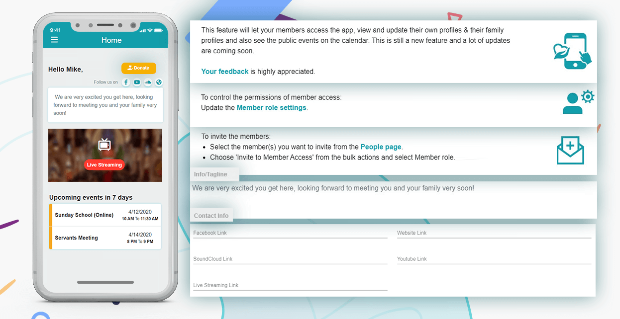 ChMeetings Q1 2020 Updates 1 Website En Member Access02 -