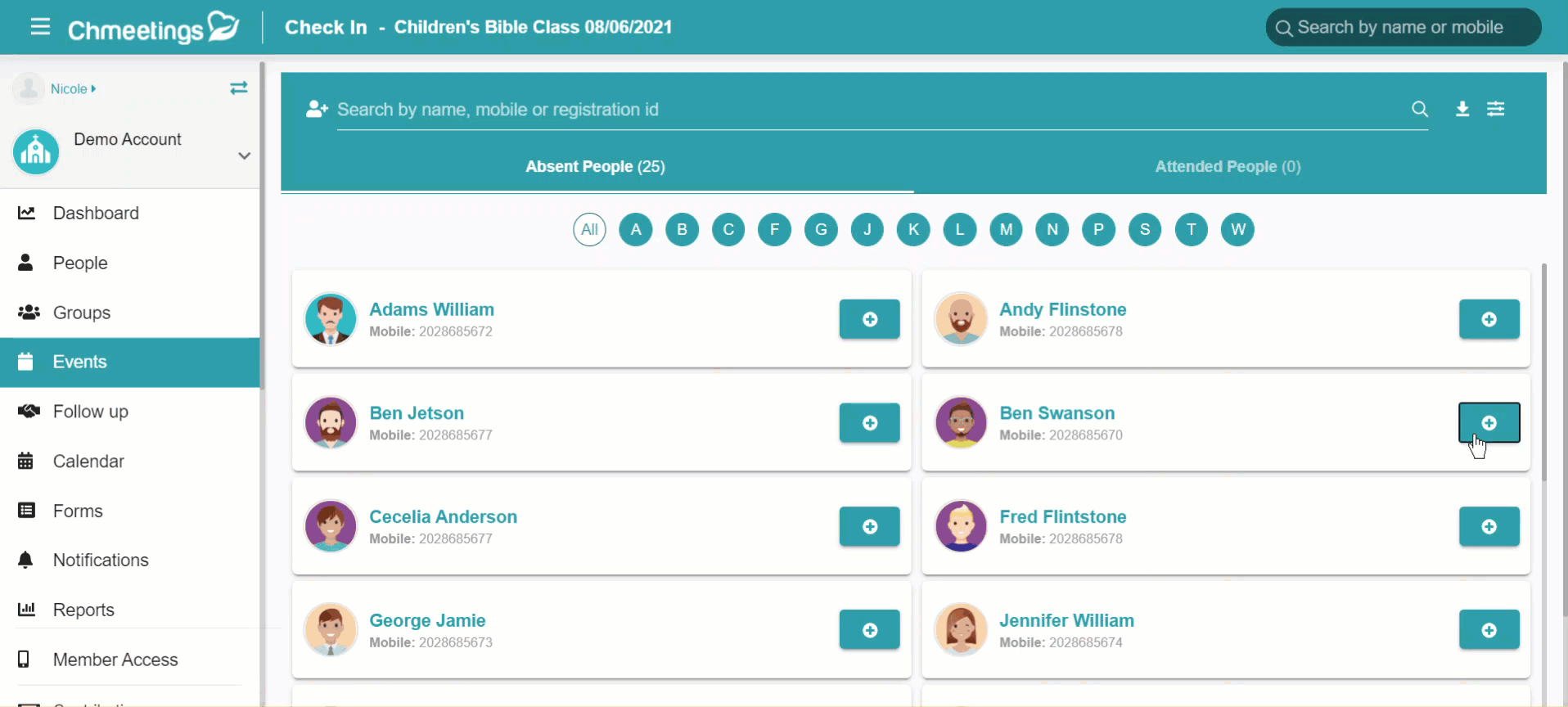 ChMeetings Q2 2021 Updates 3 Chmeetings - Events check in