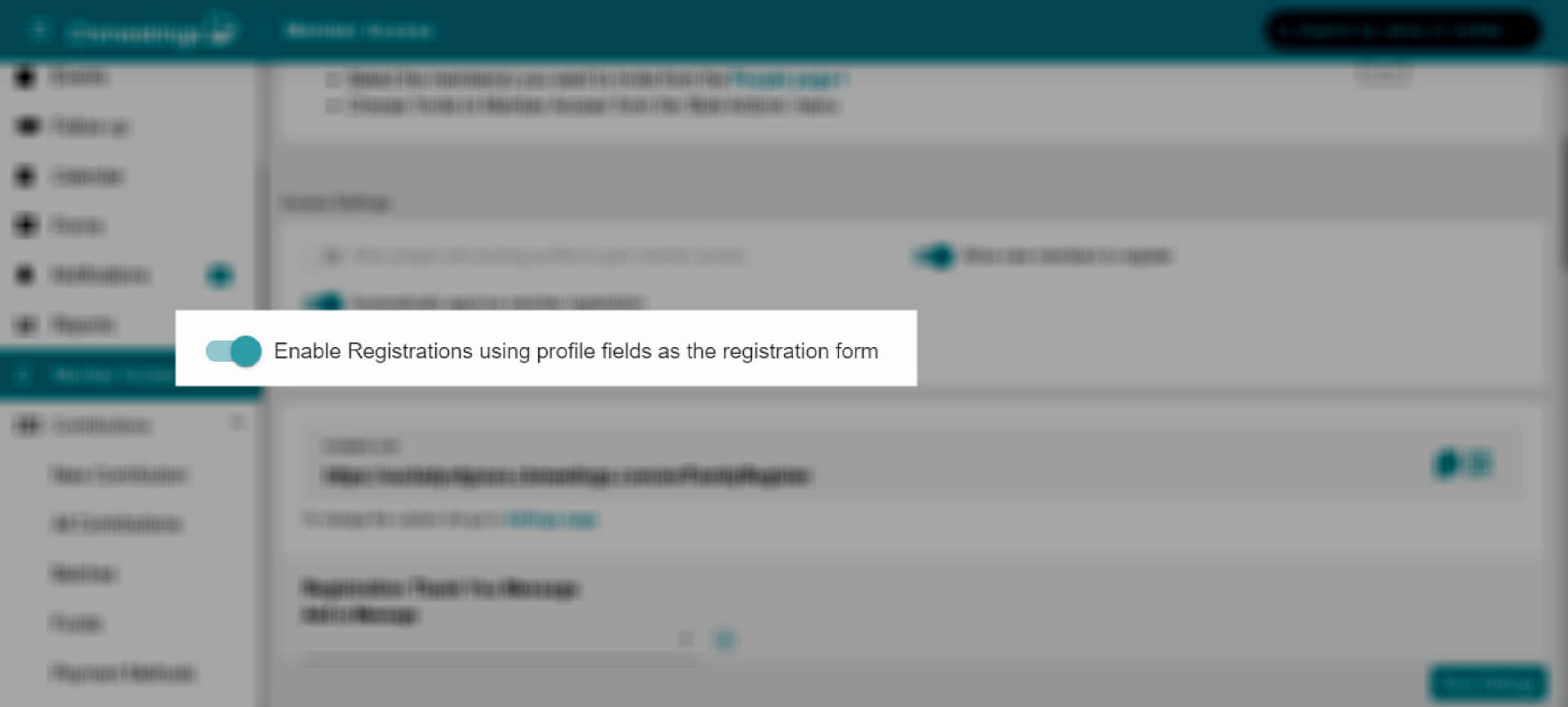 ChMeetings Q2 2021 Updates 4 Chmeetings - Custom registration, using profile fields