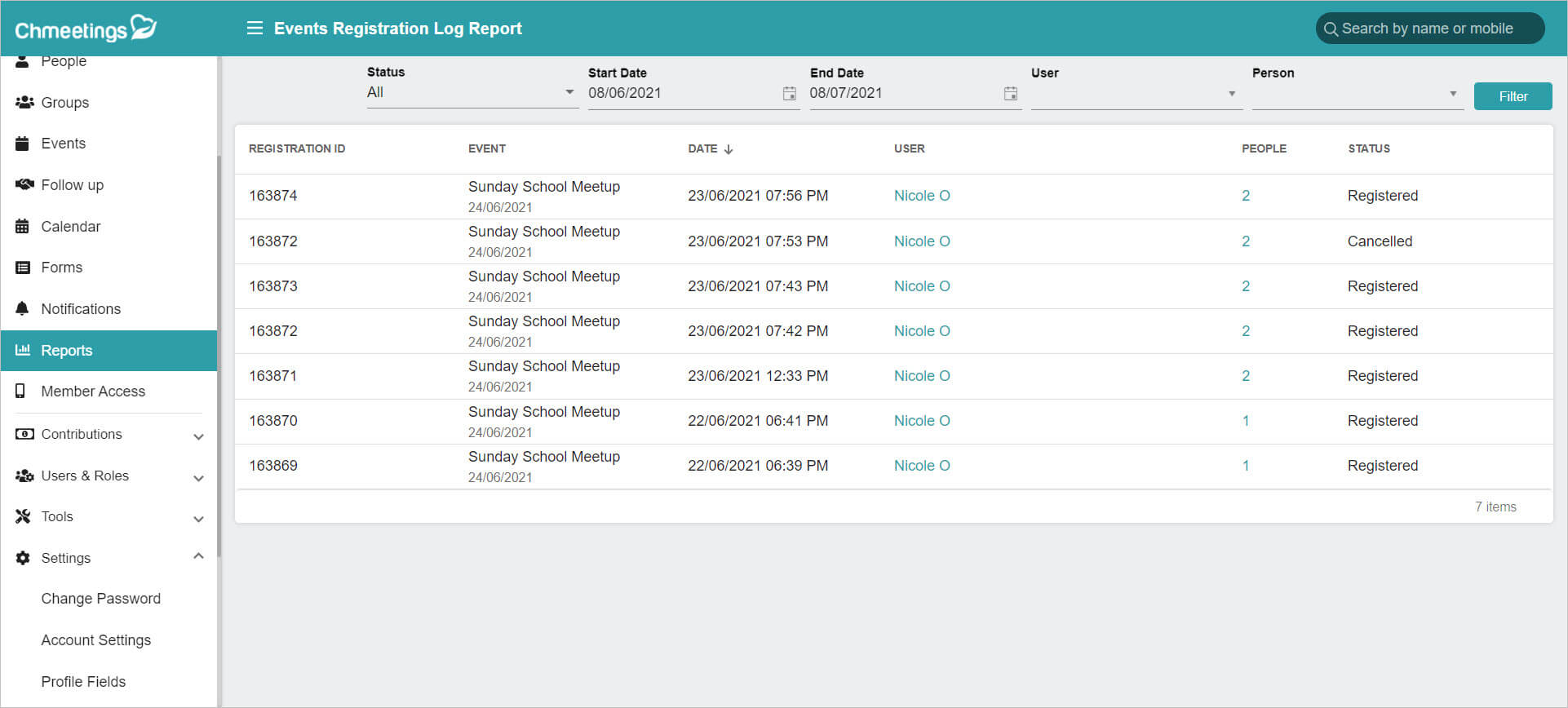 Release Notes 2021 54 2 event log report -
