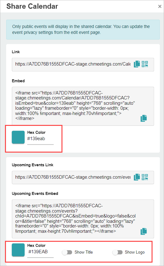 Release Notes 2021 5 share calendar options -