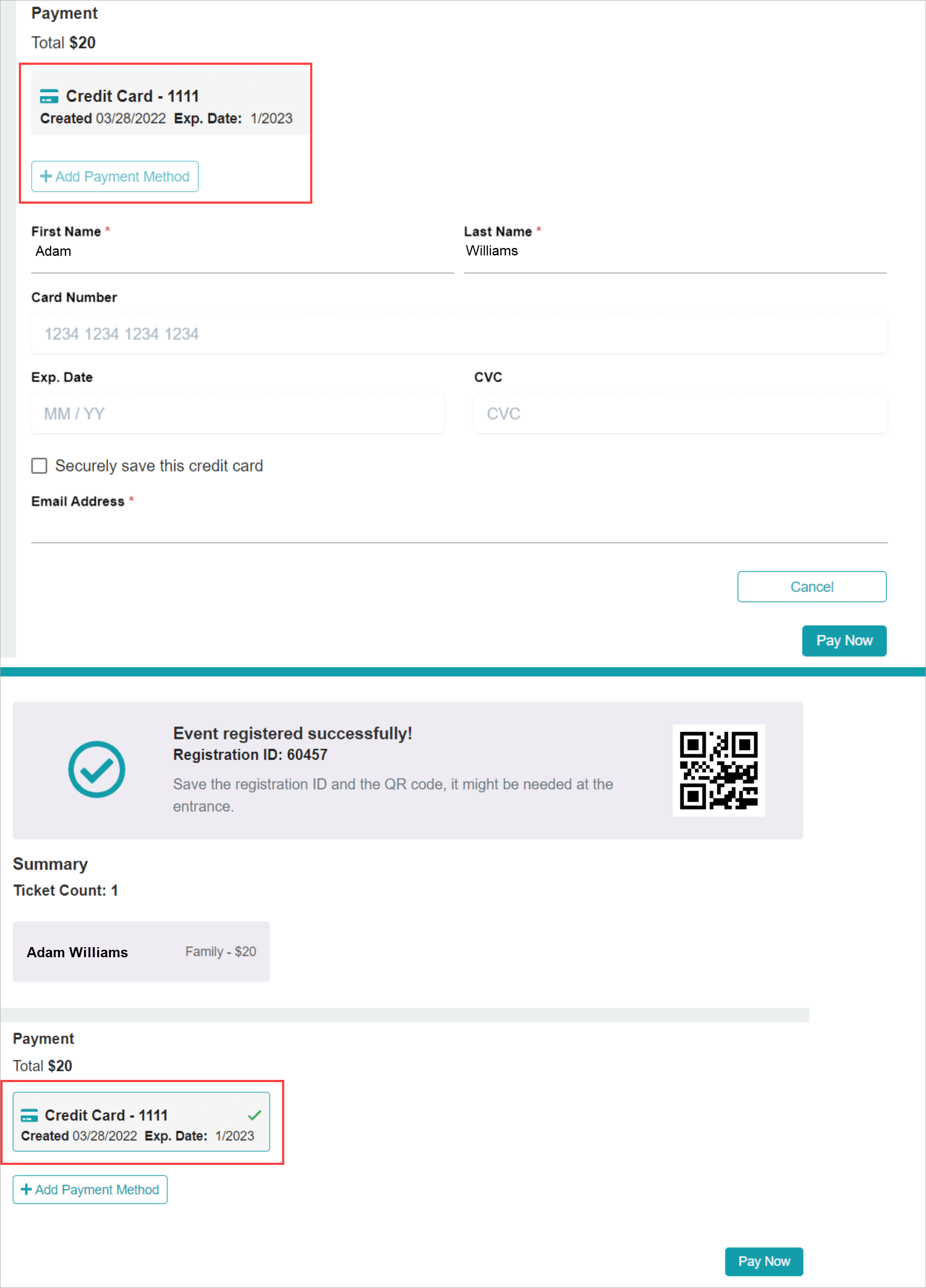 Release Notes 2022 107 save card -