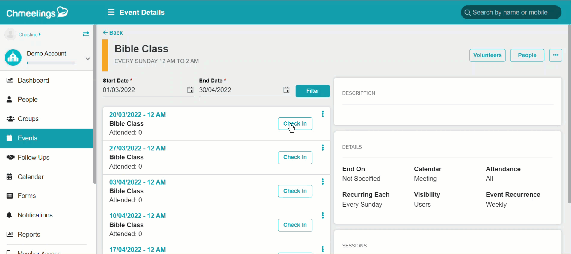 ChMeetings Updates for Q1-2022 1 Volunteer scheduling - ChMeetings Updates for Q1-2022