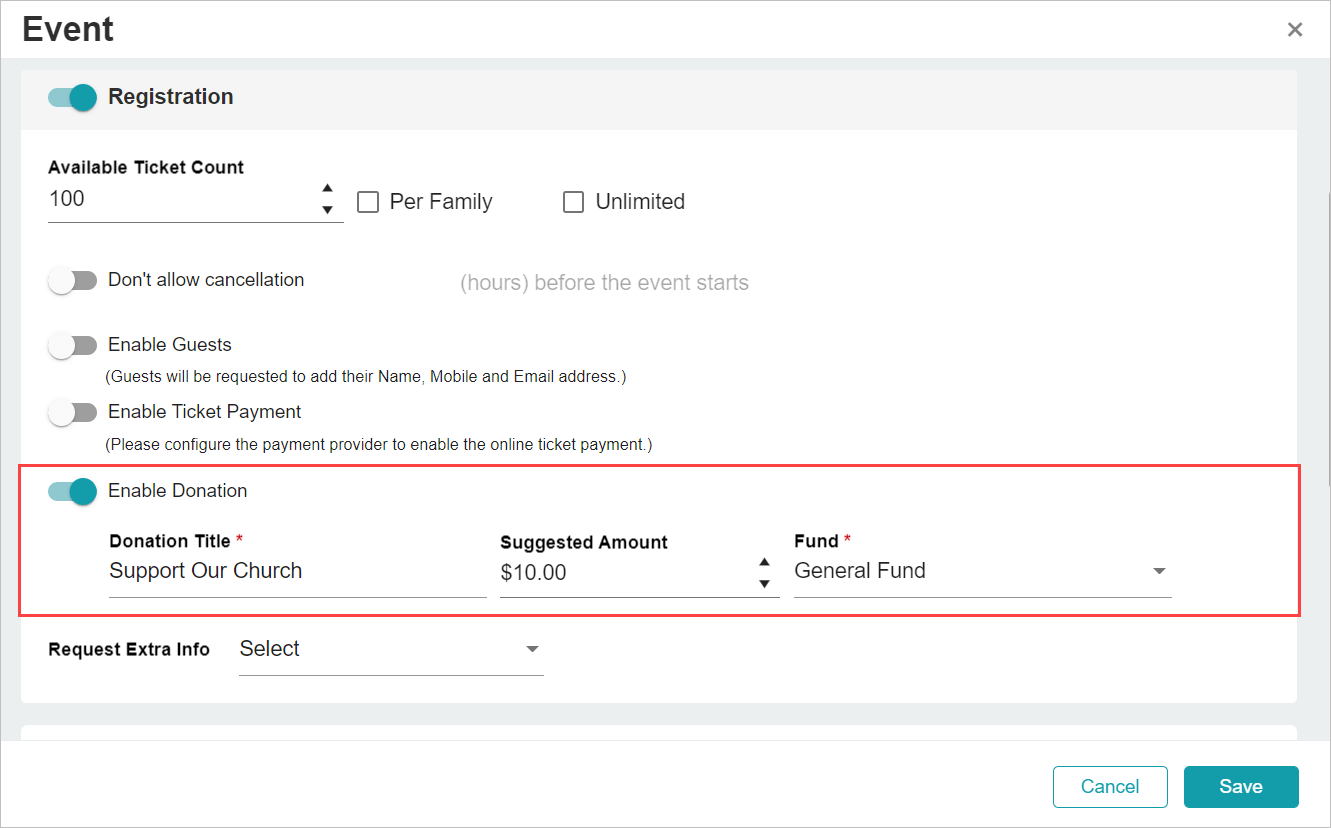 Release Notes 2022 95 enable donation -
