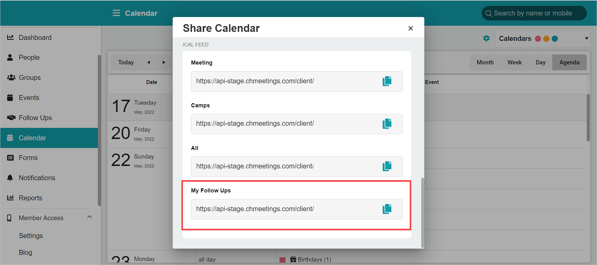 ChMeetings Updates for May 2022 4 ical my follow ups - ChMeetings updates for May 2022