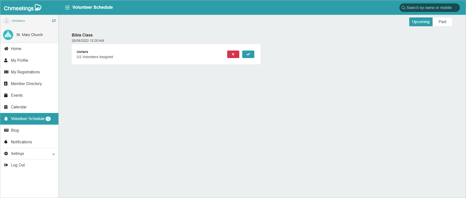 Release Notes 2022 85 member volunteer schedule -