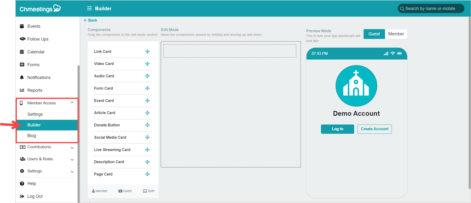 Release Notes 2022 69 builder menu -