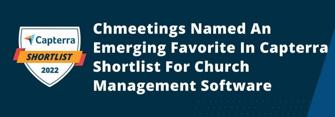 Capterra Chmeetings shortlist Church Management Software