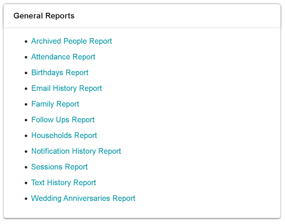 Church Administrators: Job Description and Duties 6 Chmeetings - General reports