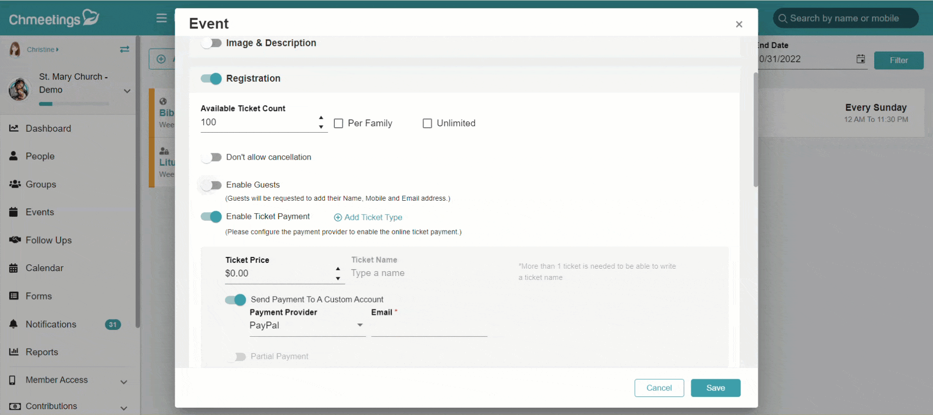 ChMeetings Updates for August 2022 4 Rules and permissions