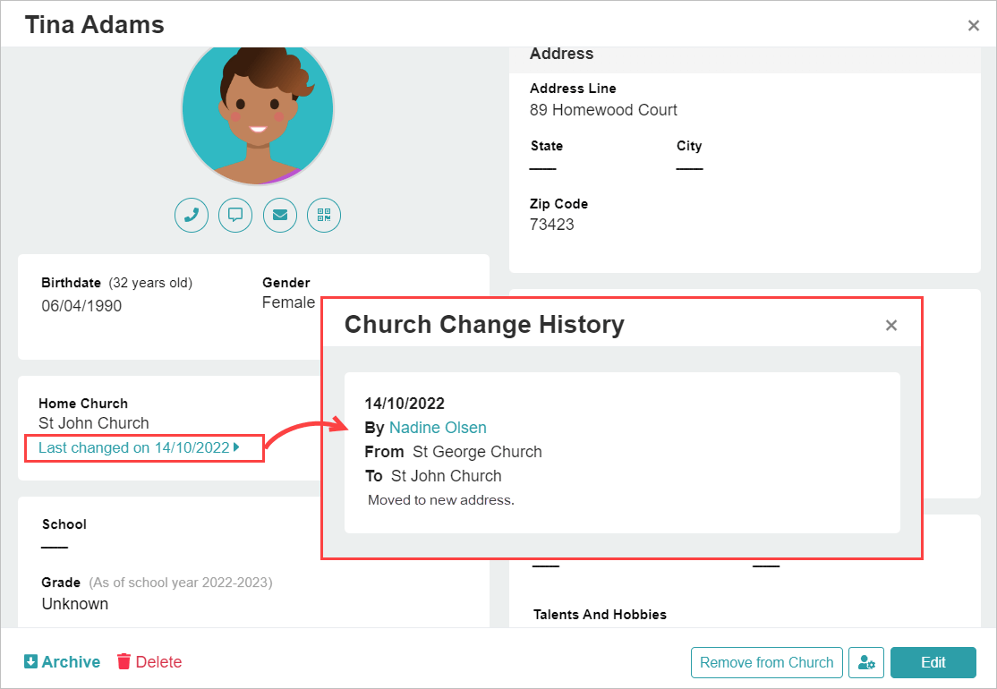 Release Notes 2022 42 home church history -