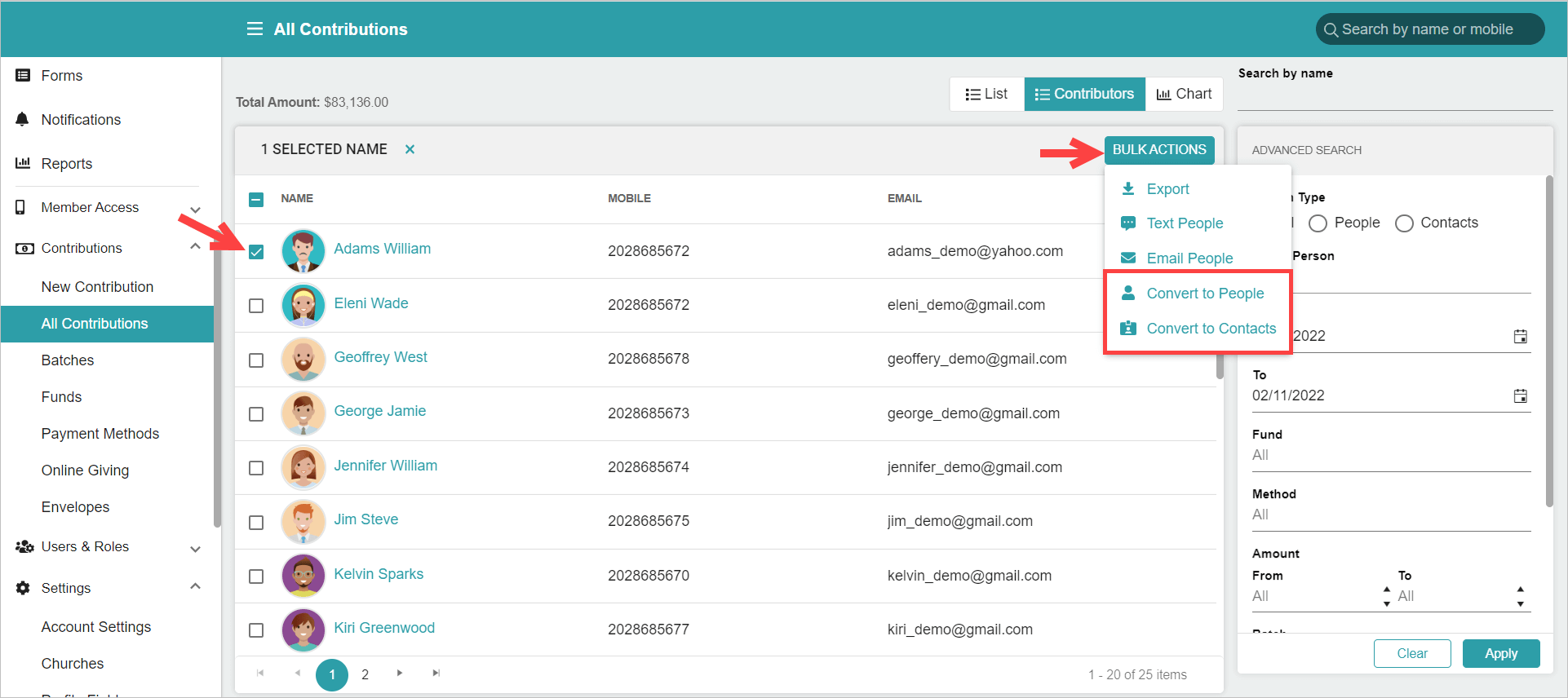 Release Notes 2022 28 convert contacts -
