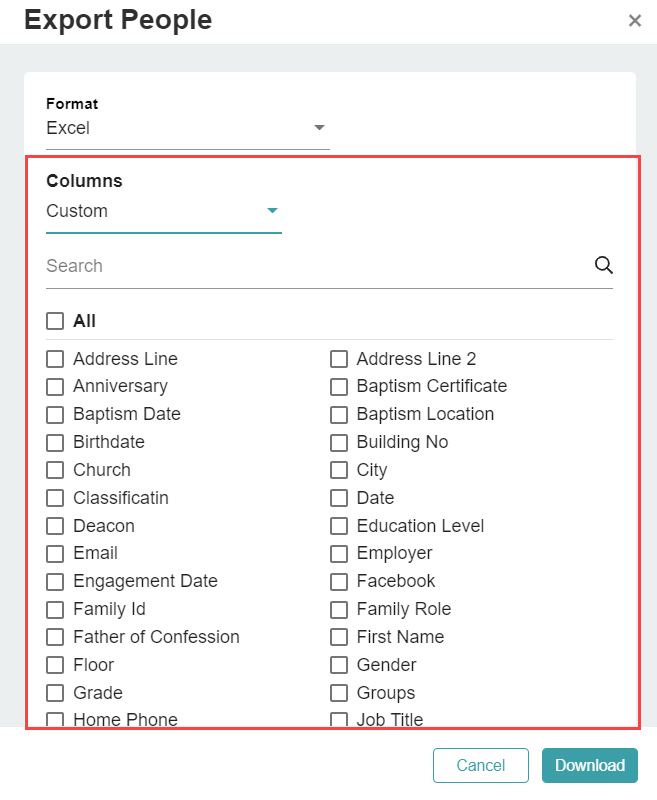 Release Notes 2022 3 export columns -