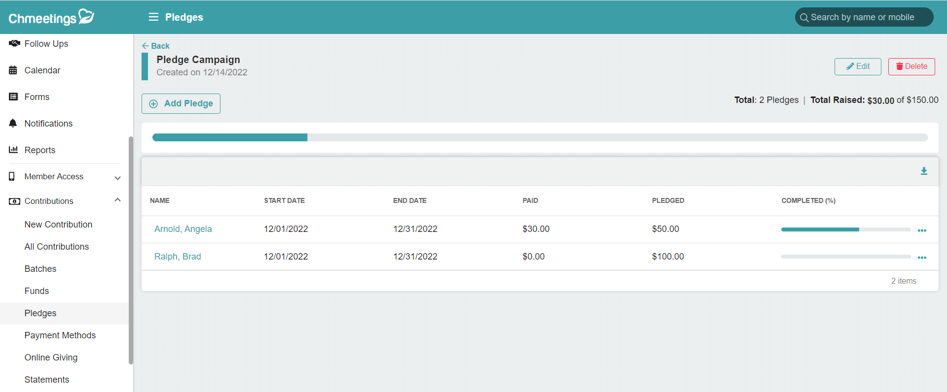 Release Notes 2022 4 pledge screen -