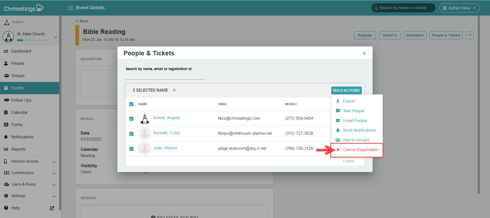 Release Notes 2023 116 cancel registration -