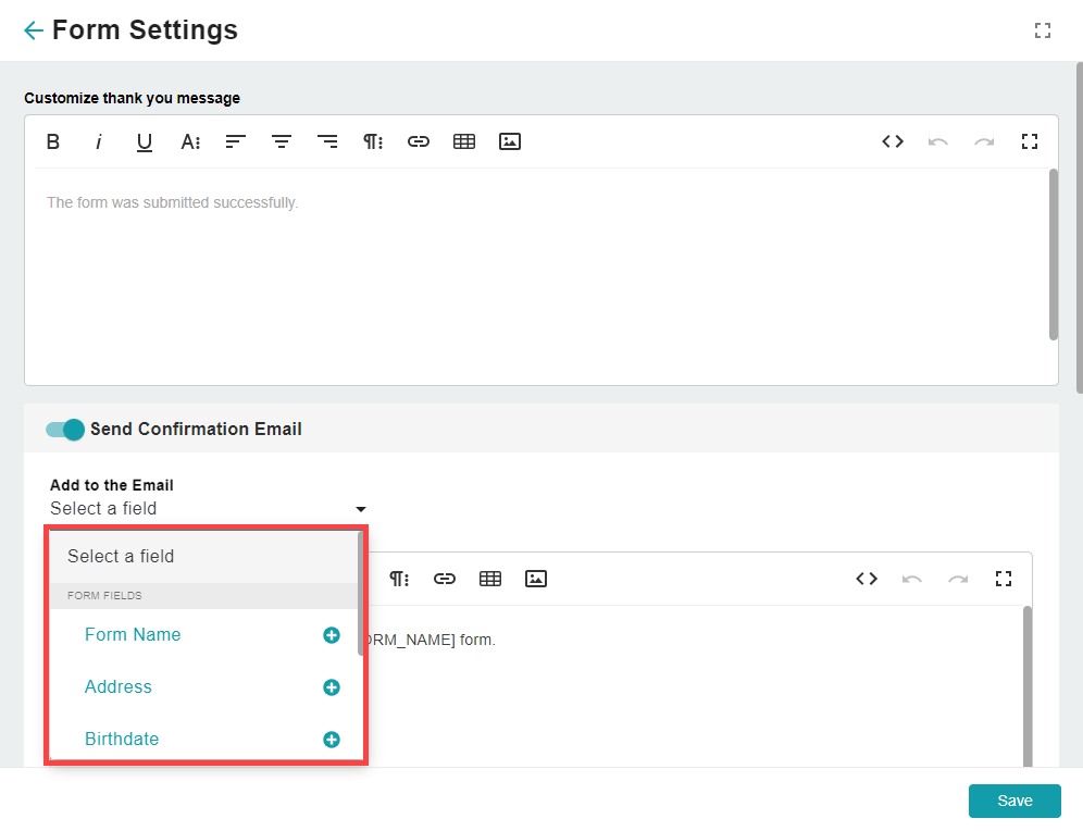 Release Notes 2023 96 form merge field -