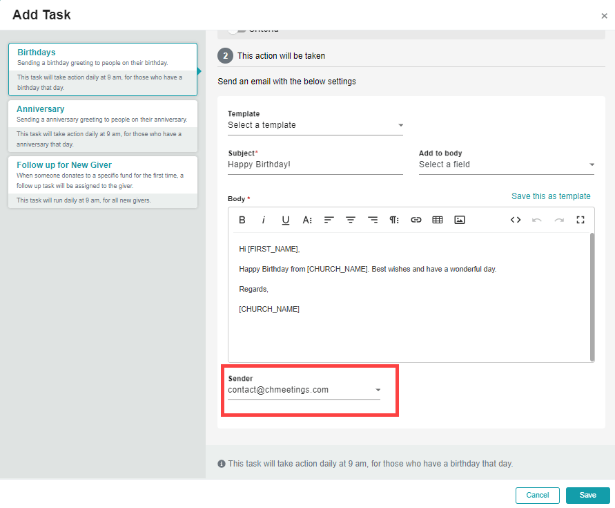 Release Notes 2023 100 sender in autotasks -