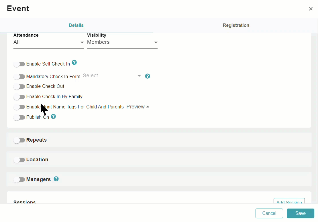 ChMeetings Updates for April 2023 1 events reg -