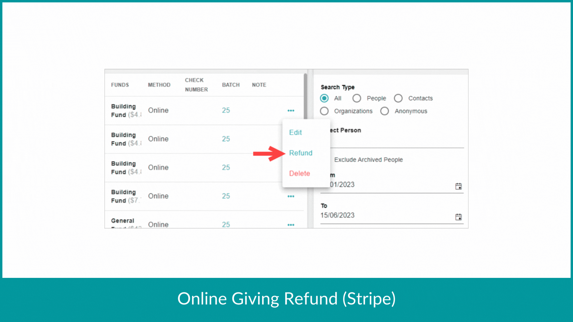 ChMeetings Updates for June 2023 2 contributions -