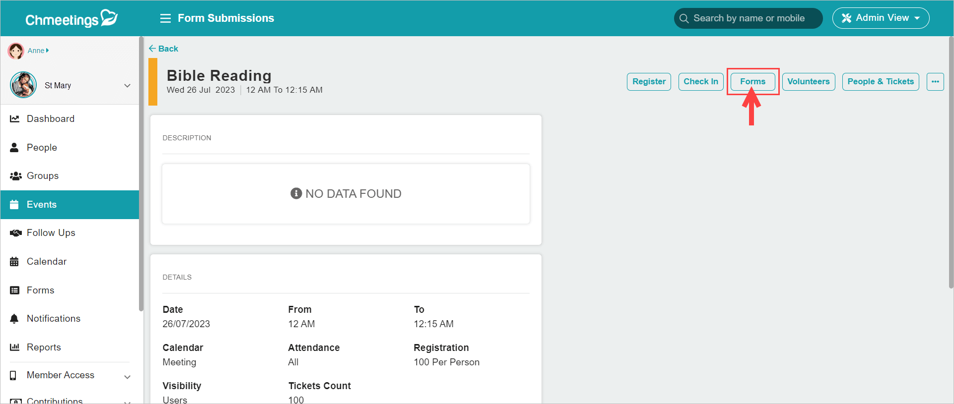 Release Notes 2023 46 event forms -