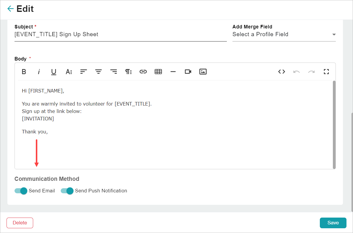 Release Notes 2023 37 signup invite notifications -