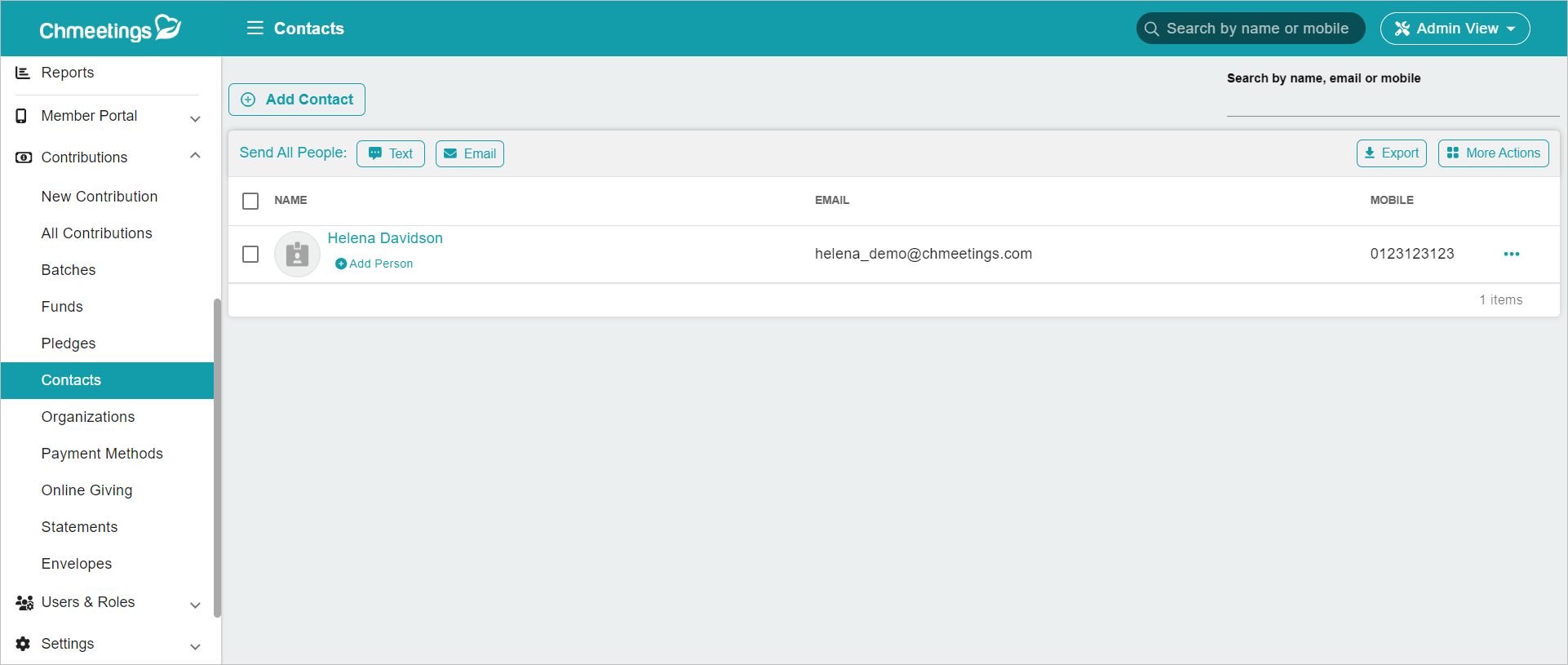 Release Notes 2023 13 contacts -