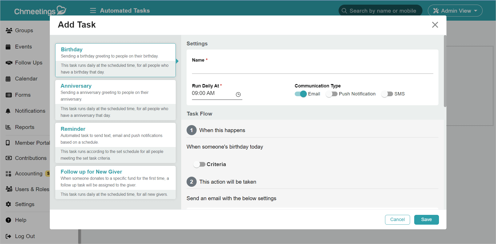 How ChMeetings Grew in 2023 and What’s Next in 2024 1 automated tasks -