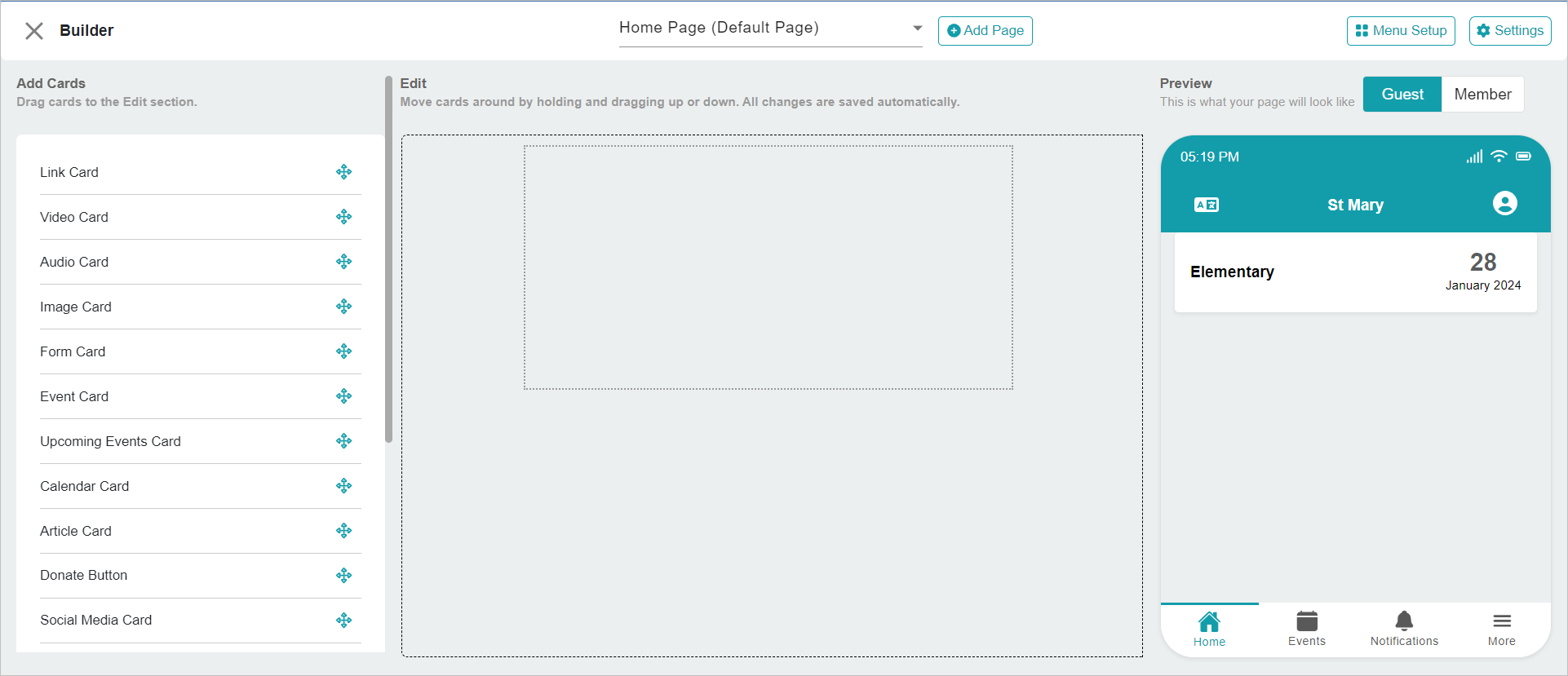 Release Notes 2024 119 builder fullscreen -