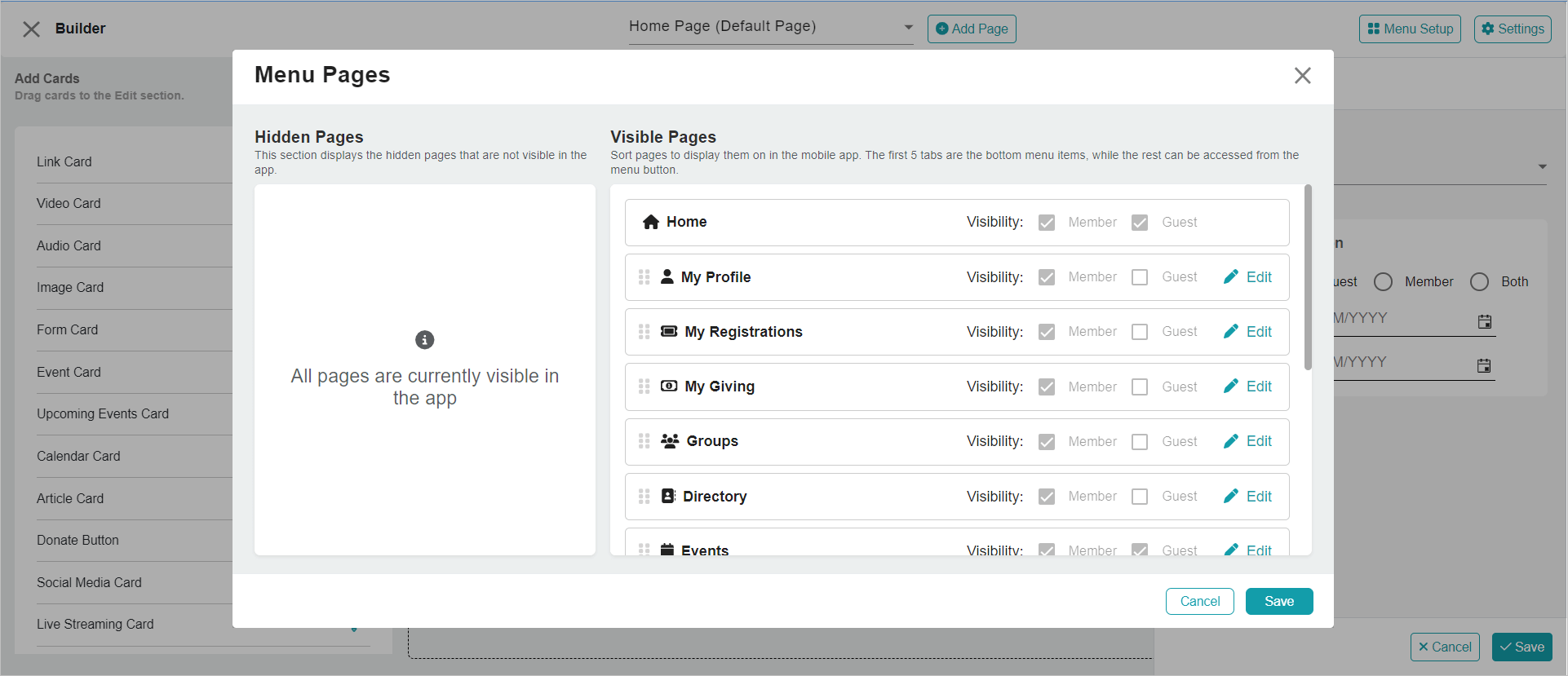 Release Notes 2024 122 menu management -