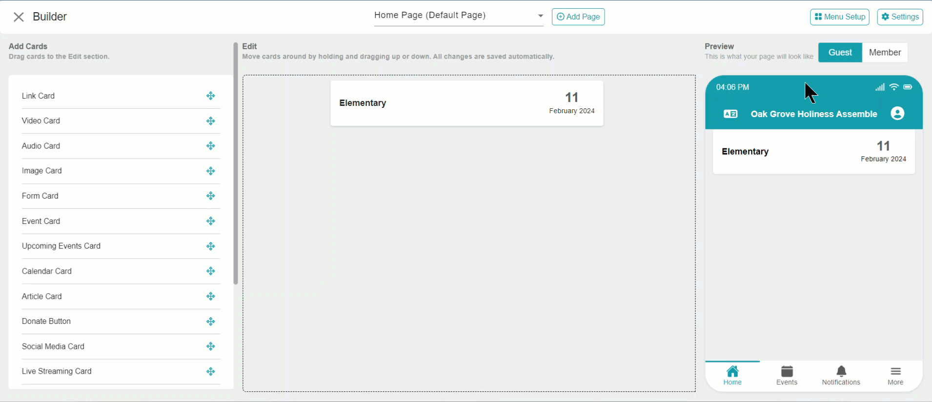ChMeetings Updates for January 2024 4 branded app builder -