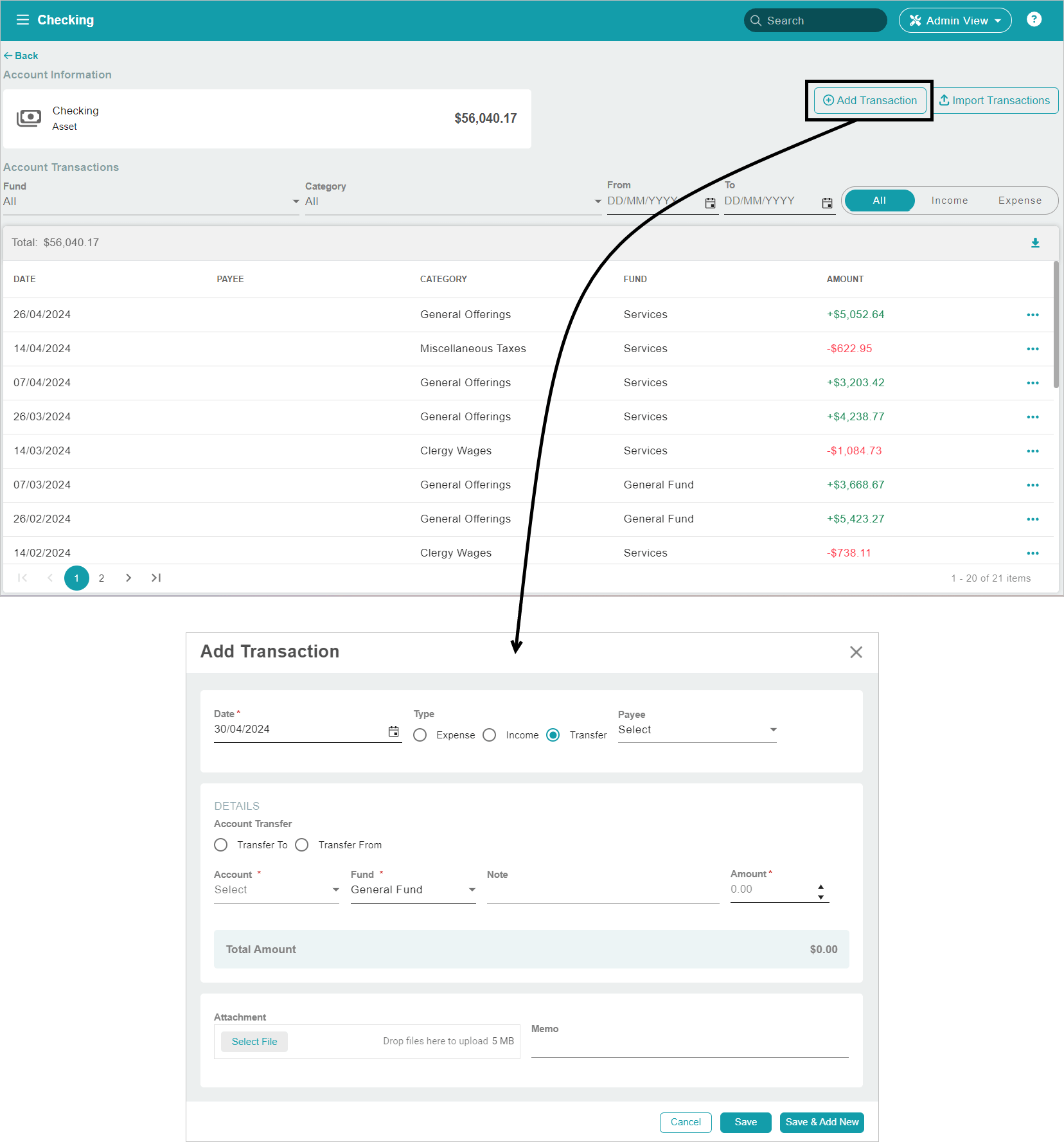 ChMeetings Updates for April 2024 2 accounting accounts -