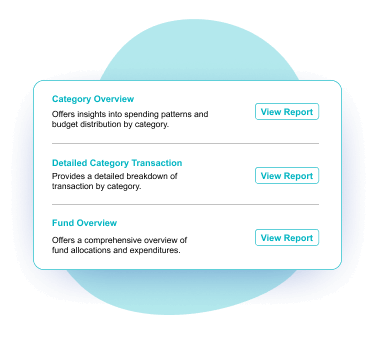 Generate financial reports - church accounting software