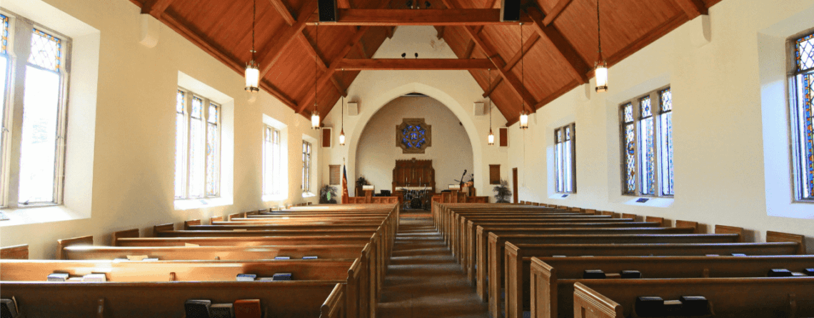 The church is devoid of people