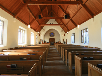 The church is devoid of people