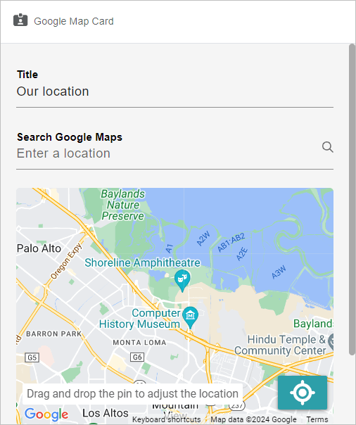 Release Notes 2024 78 google map card -