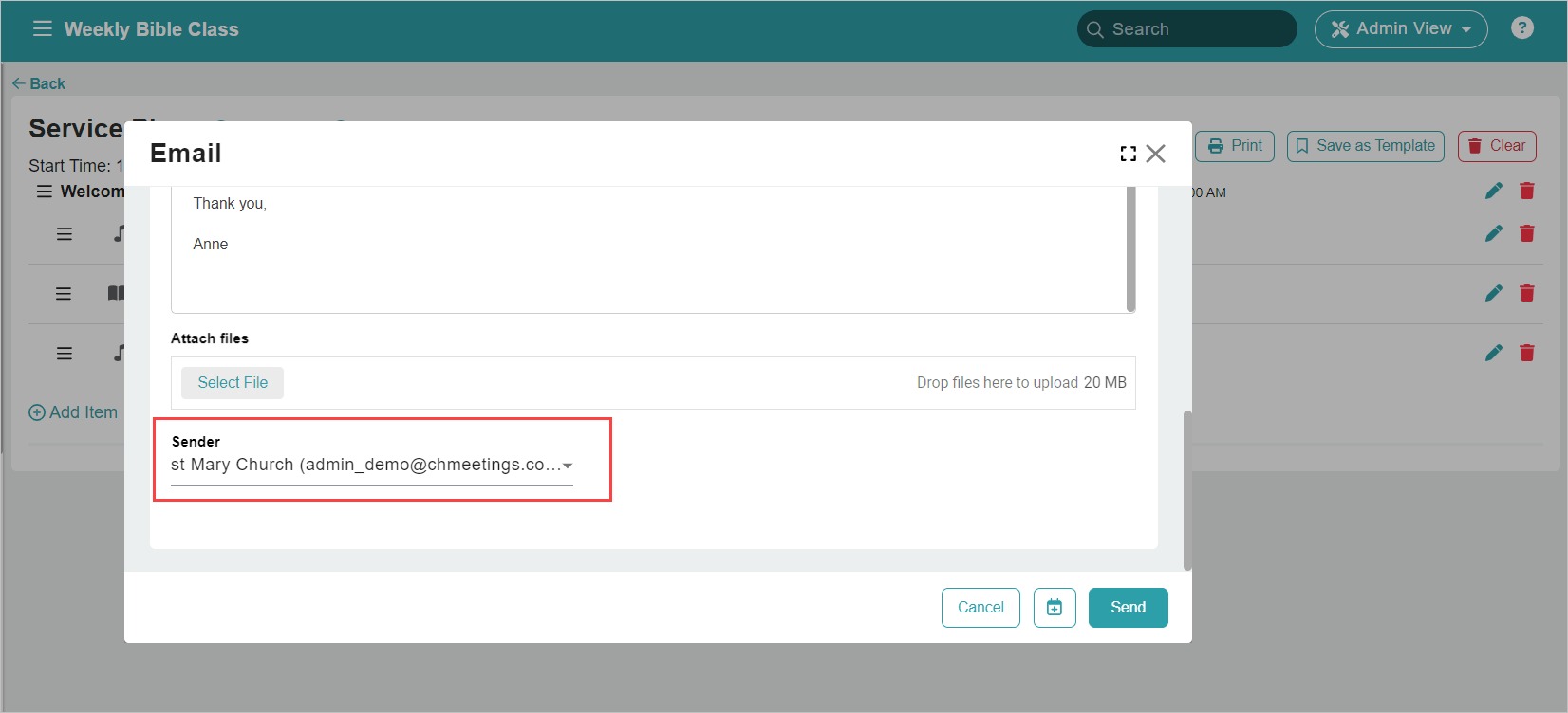 Release Notes 2024 86 service plan email sender -