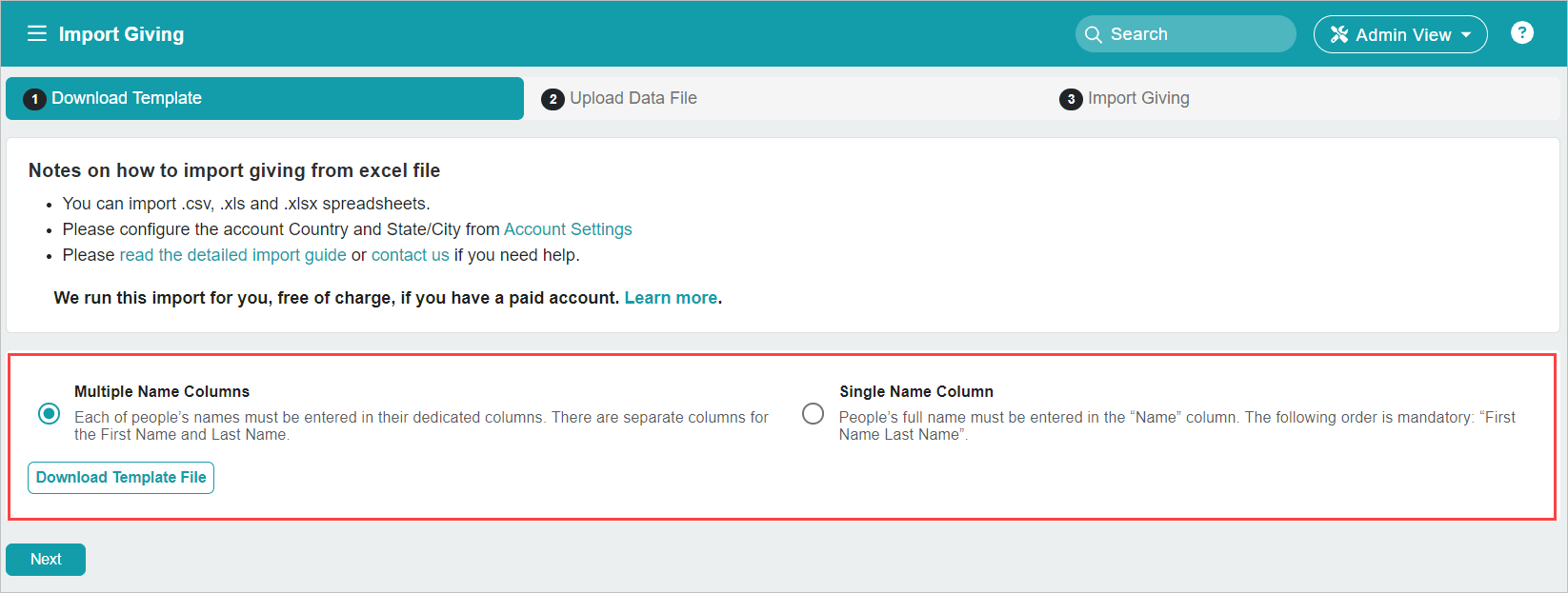 ChMeetings Updates For June 2024 5 import giving -
