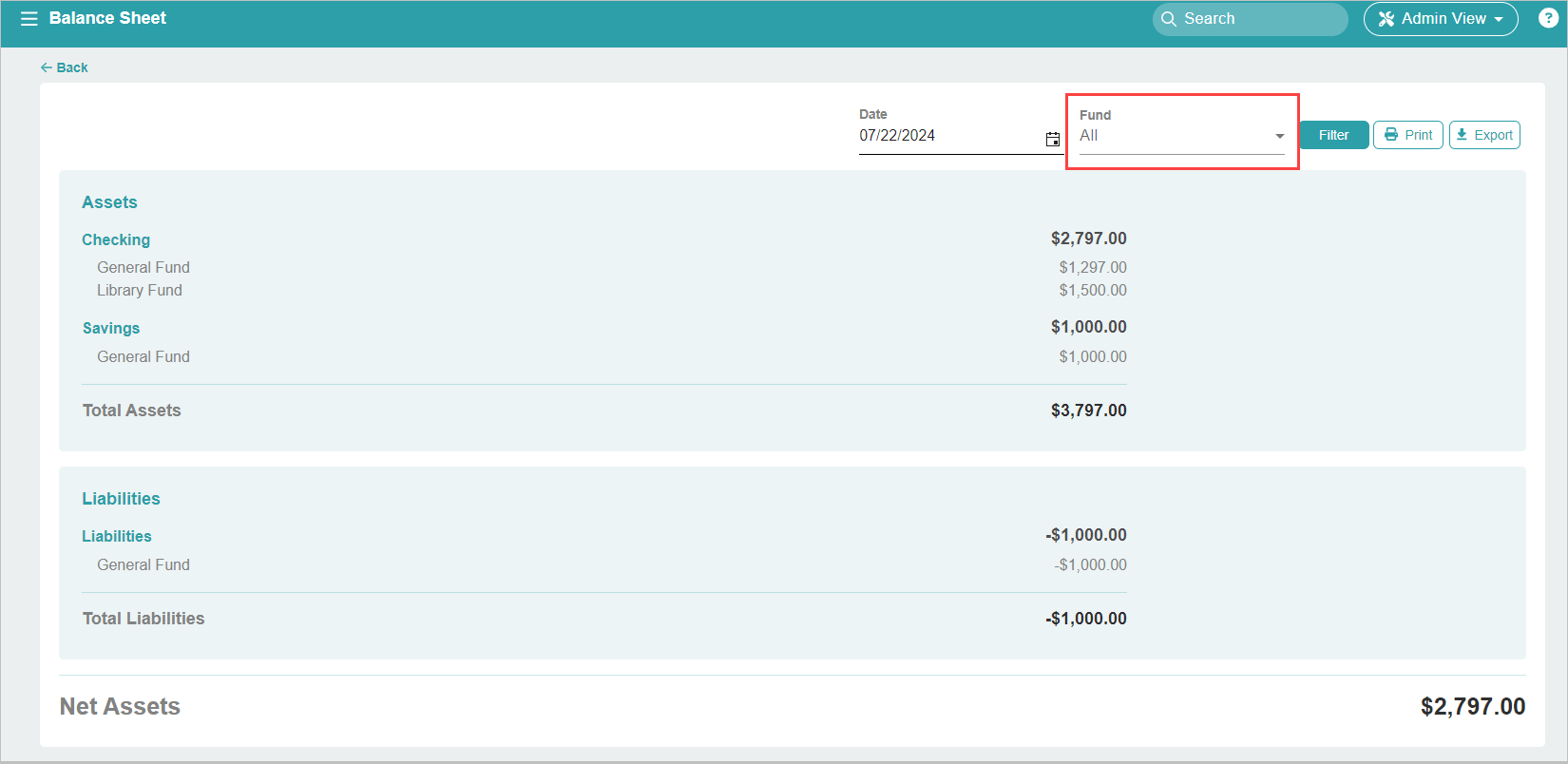Release Notes 2024 52 filter balancesheet -