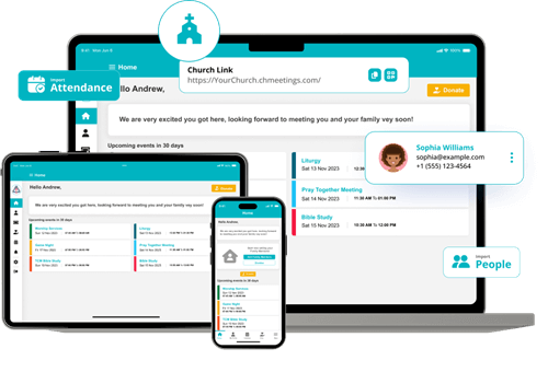 ChMeetings church mangement software