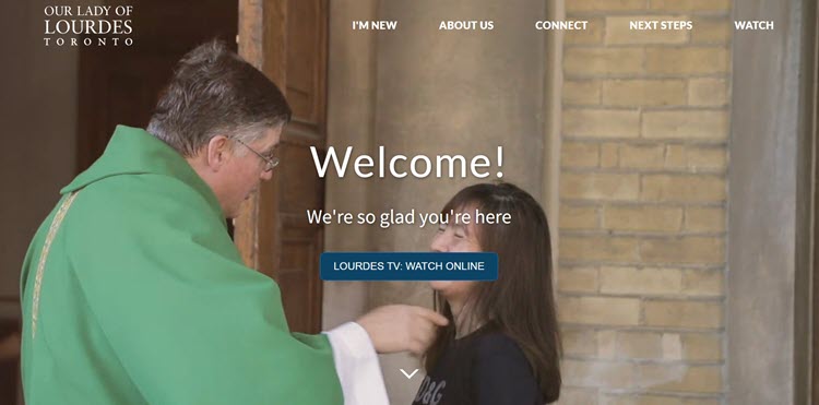 8 Best Catholic Parish Websites of 2026 6 Our Lady of Lourdes, Toronto
