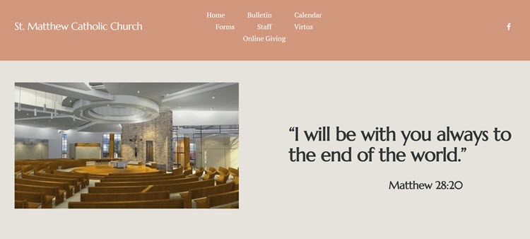 8 Best Catholic Parish Websites of 2026 1 St. Matthew Catholic Church & School