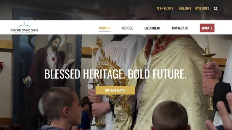 8 Best Catholic Parish Websites of 2026 3 St. Michael Catholic Church