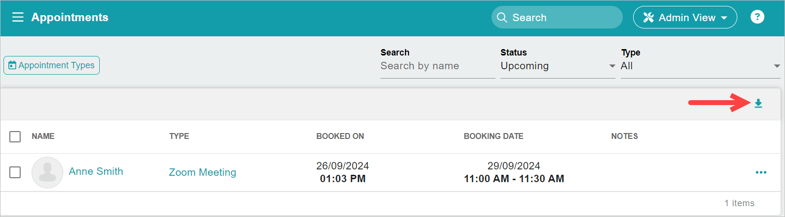 ChMeetings Updates For September 2024 5 export appt -