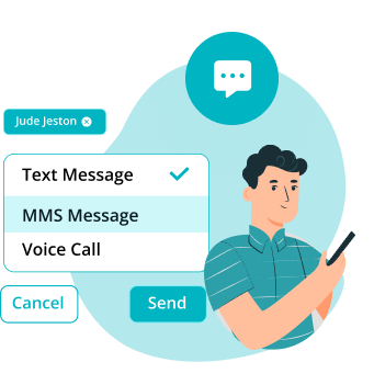 Send sms mms and voice messages -