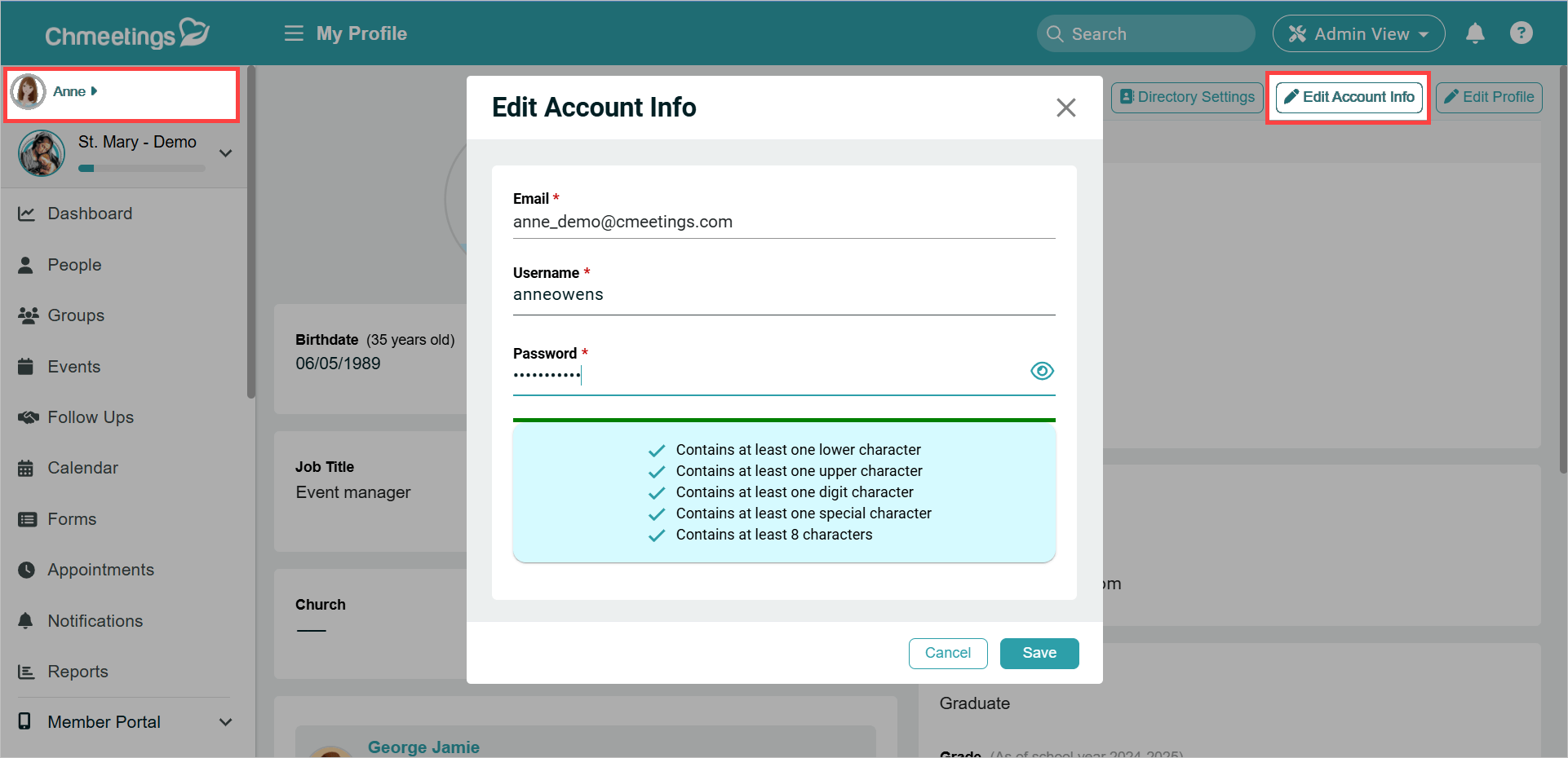 Release Notes 2025 161 account info -