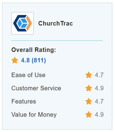 ChurchTrac Capterra reviews