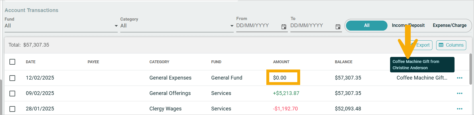Release Notes 2025 146 zero transaction -