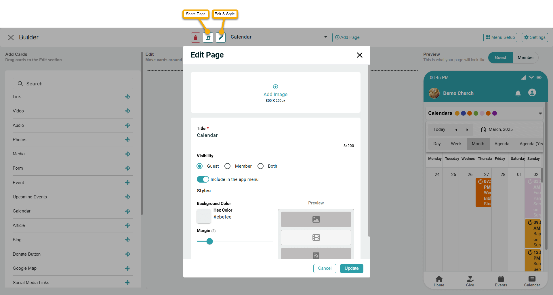 ChMeetings Updates For January 2025 3 builder -