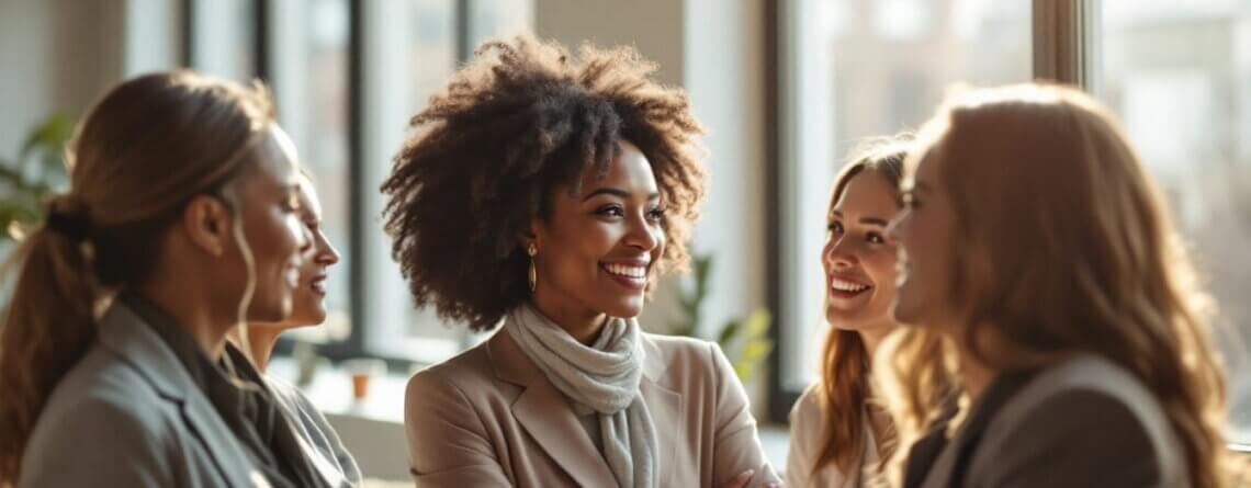 Women leadership shines in meetings.