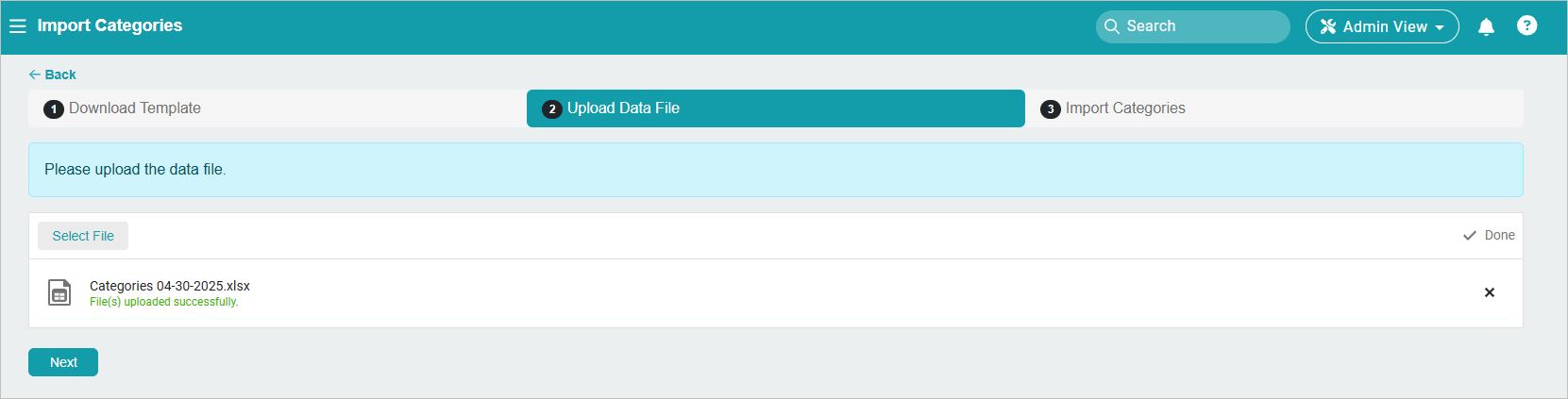 Release Notes 2025 119 import categories -